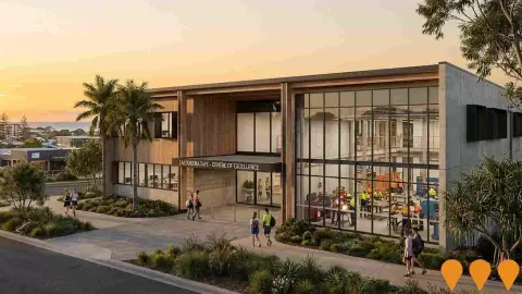 AI impression: Caloundra TAFE Centre of Excellence, Education & Training