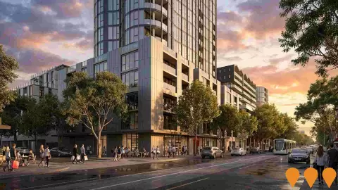 AI impression: West End Mixed-Use Precinct, Communities, Precincts & Urban Renewal
