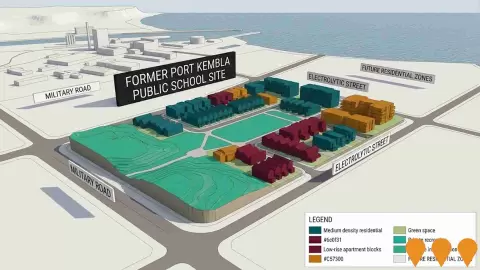 AI impression: Former Port Kembla Public School Site Residential Development, Communities