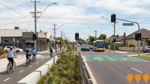 AI impression: Warrigal Road Cycling Infrastructure, Transport & Logistics