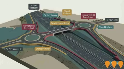 AI impression: Pacific Highway - Harrington Road Interchange, Transport & Logistics