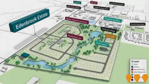 AI impression: Edenbrook Estate, Communities