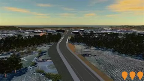 AI impression: Cedar Party Creek Bridge Replacement, Transport & Logistics