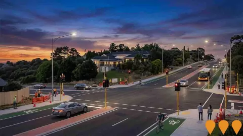 AI impression: Flagstaff Road Upgrade, Transport & Logistics