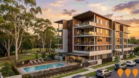 AI impression: Parque Mitchelton, Residential Development
