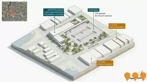 AI impression: Withers Road Neighbourhood Shopping Centre, Retail