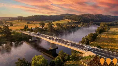 AI impression: Huon Link Road, Transport & Logistics