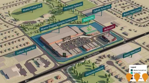 AI impression: Moama Shopping Complex Development, Retail