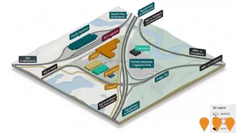 AI impression: Parkes National Logistics Hub Infrastructure Extension, Transport & Logistics