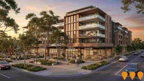 AI impression: Franklin Shops Redevelopment, Retail