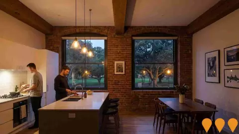 AI impression: Federation Place Warehouse Conversion, Residential Development