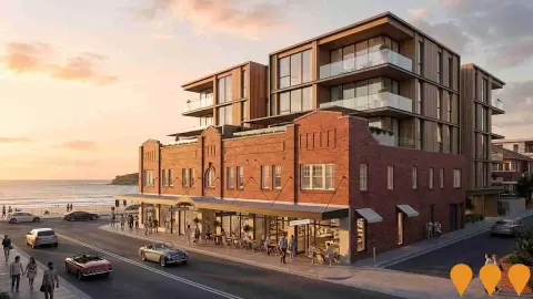 AI impression: 56 Campbell Parade Development, Retail