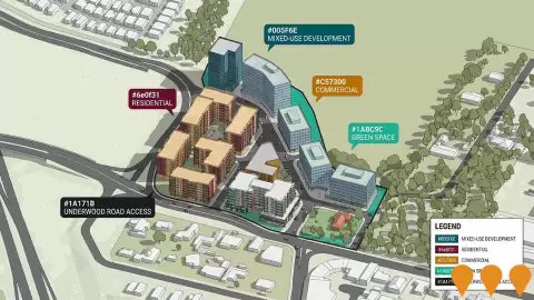 AI impression: Rochedale Shopping Centre and Multiple Dwellings, Communities, Precincts & Urban Renewal