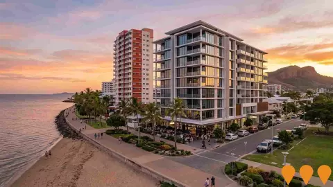 AI impression: The Strand Beach Club, Precincts & Urban Renewal