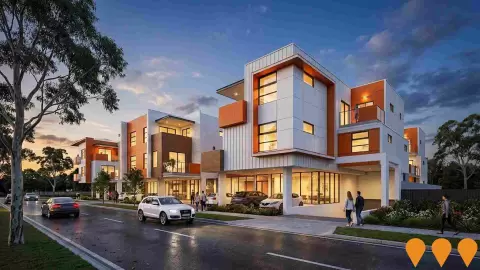 AI impression: Rowville Mixed Use Development, Communities, Precincts & Urban Renewal