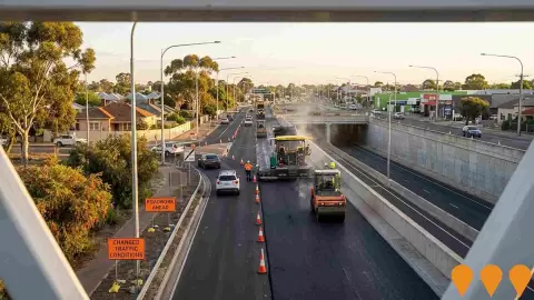 AI impression: River Torrens to Darlington Project (T2D) - South Road Resurfacing Works, Transport & Logistics