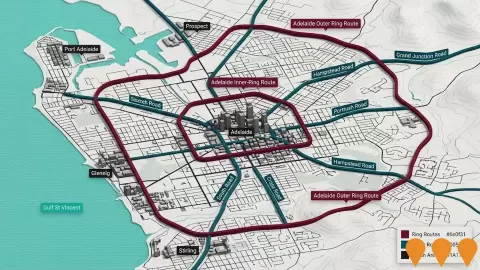 AI impression: Adelaide's Inner And Outer Ring Route Capacity Improvements, Transport & Logistics