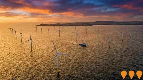AI impression: Spinifex Offshore Wind Farm, Energy