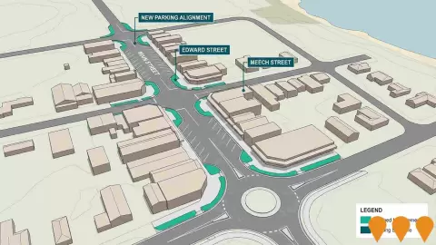 AI impression: Currie Main Street Improvements, Tourism