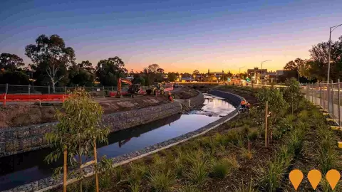 AI impression: Bendigo Creek Infrastructure Renewal, Environmental & Disaster Management