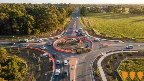 AI impression: Calder Highway-Maiden Gully Road, Maiden Gully Intersection Upgrade, Transport & Logistics