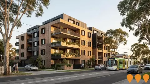AI impression: 643 Moreland Road Townhouses, Residential Development