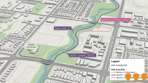 AI impression: Edgars Creek Trail Extension, Sports & Recreation