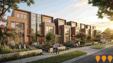 AI impression: Lori Glen Iris Townhouses, Residential Development