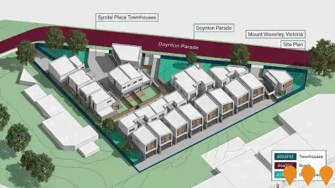 AI impression: Syndal Place Townhouses, Residential Development