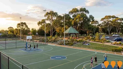 AI impression: Lavender Hill Reserve Multi-use Courts, Sports & Recreation