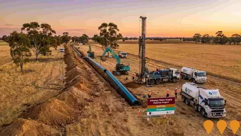 AI impression: Numurkah to Katunga Water Supply Pipeline, Environmental & Disaster Management
