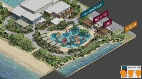 AI impression: Port Douglas Splash Park, Tourism