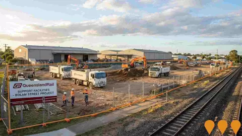 AI impression: Queensland Rail Support Facilities, Bolam Street, Transport & Logistics
