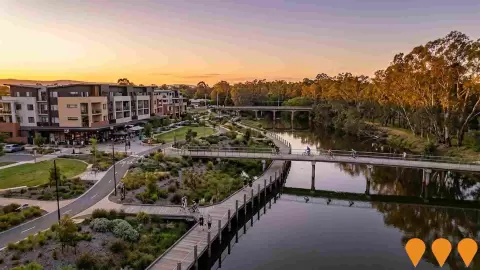 AI impression: Wodonga Creek Activation Project, Communities, Precincts & Urban Renewal