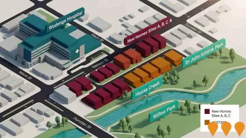 AI impression: House Creek Precinct Housing Renewal, Residential Development