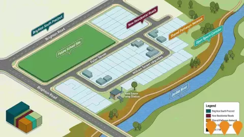 AI impression: Federal Government Growth Precinct Infrastructure Program - Brighton South, Communities, Precincts & Urban Renewal