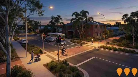 AI impression: Mentmore Street Cycleway Crossing, Transport & Logistics