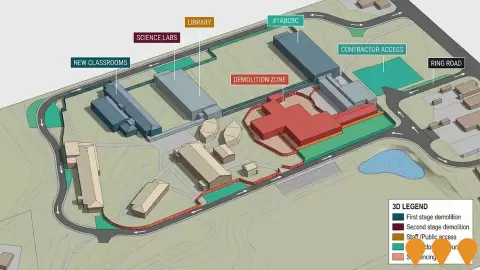 AI impression: Cosgrove High School Revitalisation, Education & Training
