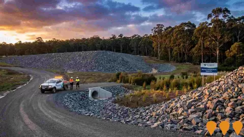 AI impression: TasWater Moonah Infrastructure Upgrades, Environmental & Disaster Management