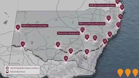 AI impression: NSW Zero Emissions Buses, Transport & Logistics