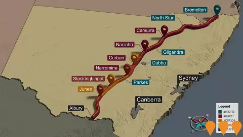 AI impression: NSW Inland Rail Interface Improvements, Transport & Logistics