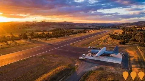 AI impression: Tumut Aerodrome Infrastructure Upgrade Stage 2, Transport & Logistics