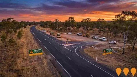 AI impression: Carnarvon Highway Orange Hill Upgrade, Transport & Logistics