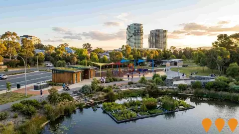 AI impression: Yerrabi Pond District Park Upgrades, Sports & Recreation