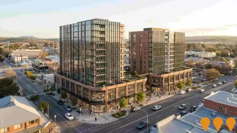 AI impression: Queanbeyan CBD Towers, Residential Development