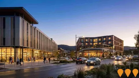 AI impression: Googong Town Centre, Retail