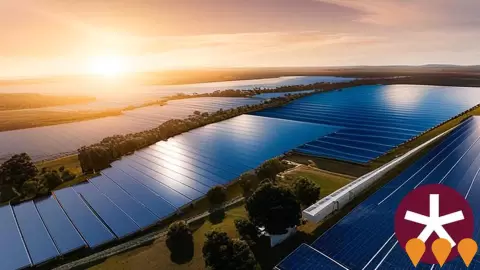 AI impression: Blind Creek Solar Farm, Energy