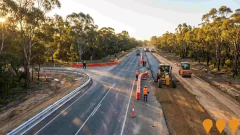 AI impression: Tarago Road Upgrade, Transport & Logistics