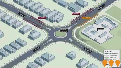 AI impression: Clinton and Deccan Street Roundabout, Transport & Logistics