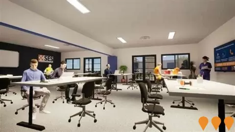 AI impression: Goulburn SES Unit and Emergency Operations Centre, Environmental & Disaster Management